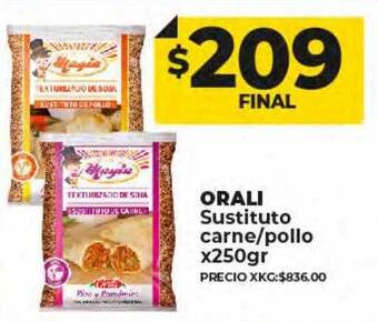 Supermayorista Vital Orali sustituto carne pollo oferta