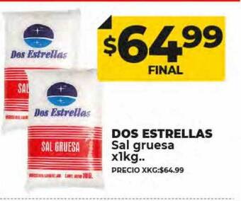 Supermayorista Vital Dos estrellas sal gruesa oferta