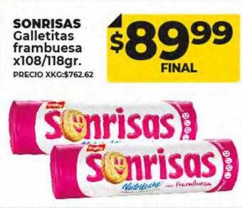 Supermayorista Vital Sonrisas galletitas frambuesa oferta