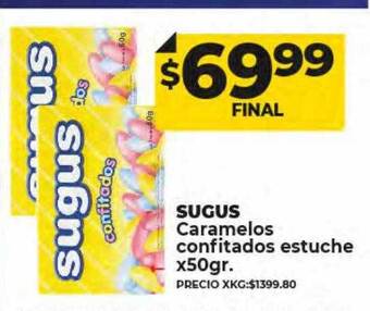 Supermayorista Vital Sugus caramelos confitados estuche oferta
