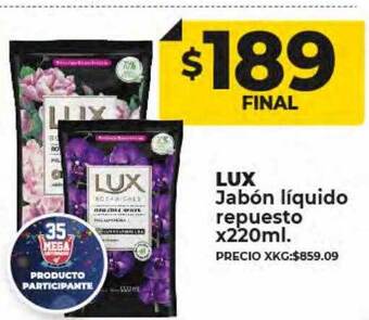Supermayorista Vital Lux jabón liquido repuesto oferta