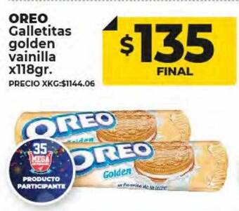Supermayorista Vital Oreo galletitas golden vainilla oferta