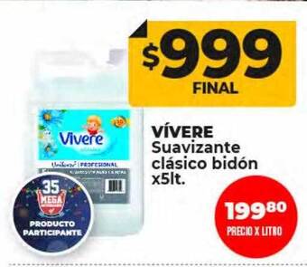 Supermayorista Vital Vívere suavizante clásico bidón oferta