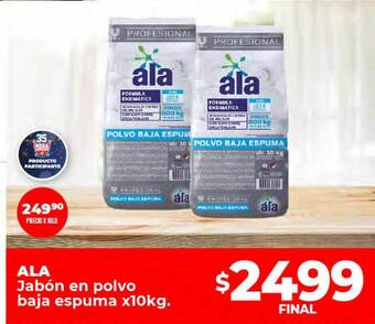 Supermayorista Vital Ala jabón en polvo baja espuma oferta
