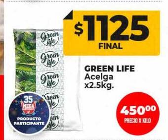 Supermayorista Vital Green life acelga oferta