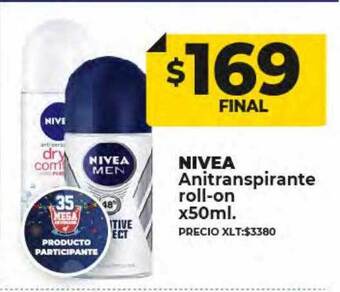 Supermayorista Vital Nivea antitranspirante roll-on oferta