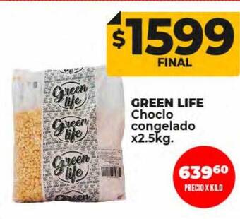 Supermayorista Vital Green life choclo congelado oferta