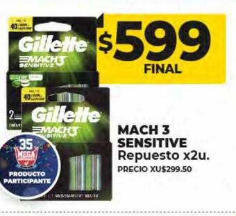 Supermayorista Vital Mach 3 sensitive repuesto oferta