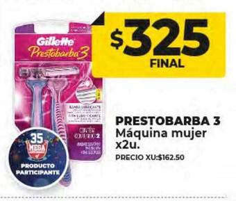 Supermayorista Vital Prestobarba 3 máquina mujer oferta