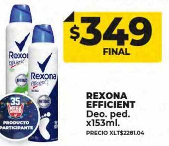 Supermayorista Vital Rexona efficient deo ped oferta
