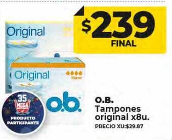 Supermayorista Vital O.b. tampones original oferta