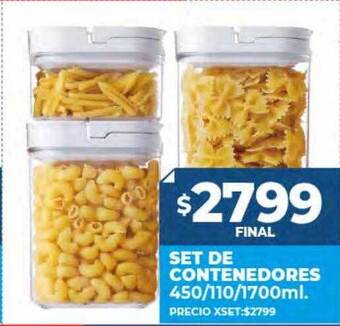 Supermayorista Vital Set de contenedores oferta