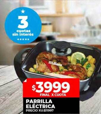 Supermayorista Vital Parrilla eléctrica oferta