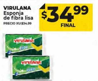 Supermayorista Vital Virulana esponja de fibra lisa oferta