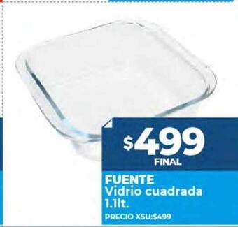 Supermayorista Vital Fuente vidrio cuadrada oferta
