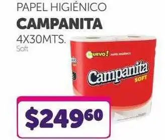 La Gallega Supermercados Papel higiénico campanita 4x30 mts oferta