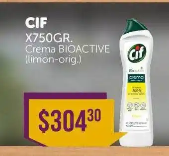 La Gallega Supermercados Cif x750gr crema bioactive oferta