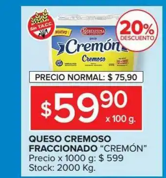 Carrefour Cremón Queso Cremoso Praccionado oferta