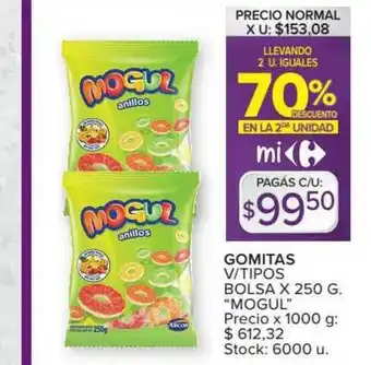 Carrefour Gomitas V Tipos x 250g oferta