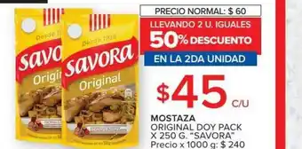 Carrefour Mostaza Original Doy Pack x 250g oferta