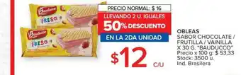Carrefour Obleas Sabor Chocolate Frutilla Vainilla oferta