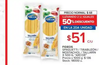 Carrefour Fideos Spaguetti Tirabuzón Mostachol Tallarín oferta