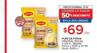 Carrefour Puré De Papas x 125g oferta