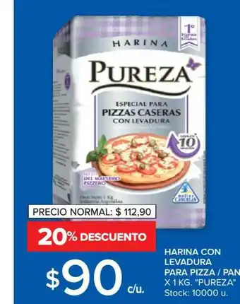 Carrefour Harina Con Levadura Para Pizza Pan x 1kg oferta