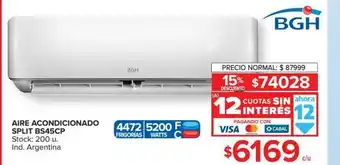Carrefour Aire Acondicionado Split Bs45cp Bgh oferta