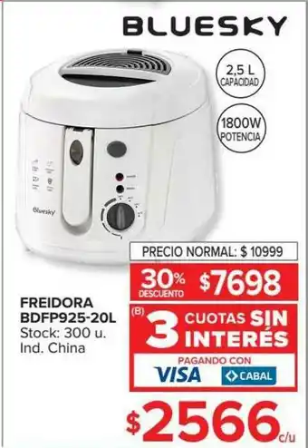 Carrefour Freidora Bdfp925-2ol Bluesky oferta