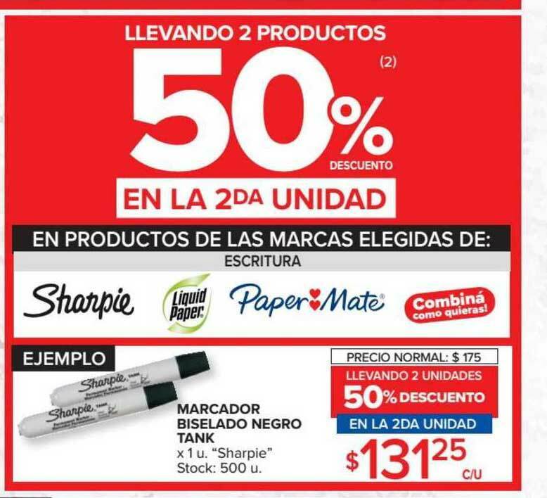 Carrefour Marcador Biselado Negro Tank oferta