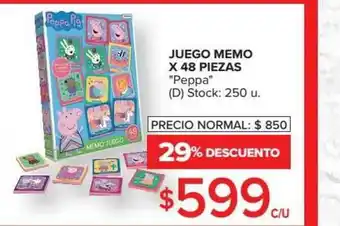 Carrefour Juego Memo x 48 piezas oferta