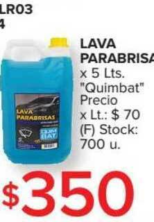 Carrefour Lava Parabrisa x 5lts oferta