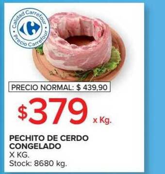 Carrefour Market Pechito De Cerdo Congelado X Kg oferta