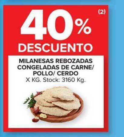 Carrefour Market Milanesas Rebozadas Congeladas De Carne-Pollo-Cerdo X Kg oferta