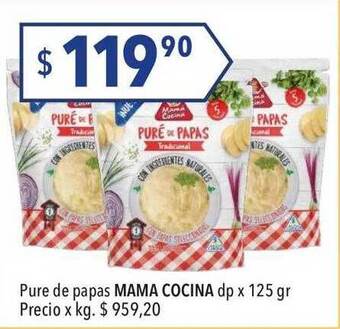Hergo Pure de papas mama cocina dp x 125 gr oferta