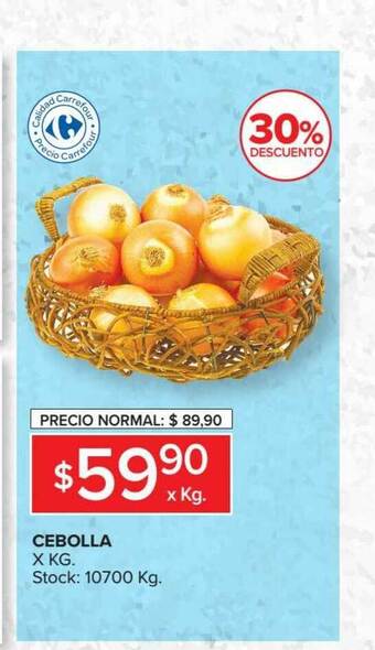 Carrefour Market Cebolla X Kg oferta