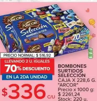 Carrefour Market Arcor Bombones Surtidos Selección Caja x 228,6g oferta