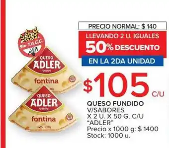 Carrefour Market Adler Queso Fundido V/Sabores x 2u. x 50g c/u oferta