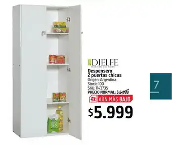 Dielfe Despensero 2 Puertas Chicas