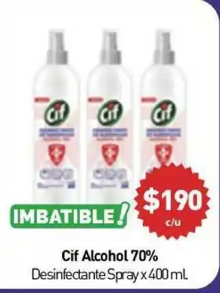 Anika Shop Cif Alcohol 70% Desinfetante Spray x 400ml oferta