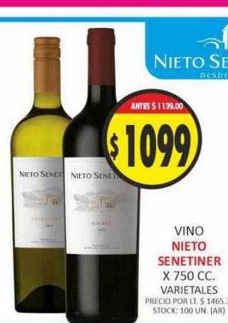 Supermercados Becerra Vino nieto senetiner oferta