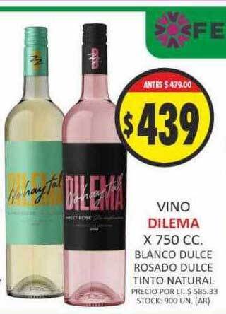 Supermercados Becerra Vino dilema oferta