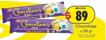 Supermercados Caracol Chocolinas x 250gr oferta