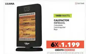 Nexon Liliana Calefactor Infrasol oferta