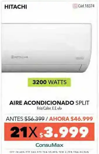 Nexon Hitachi Aire Acondicionado Split oferta