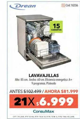 Nexon Drean Lavavajillas oferta