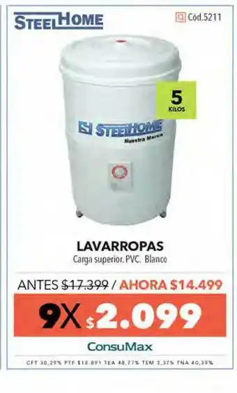 Nexon Steel Home Lavarropas oferta