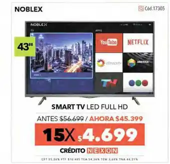 Nexon Noblex Smart Tv Led Full Hd oferta
