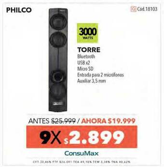 Nexon Philco Torre oferta